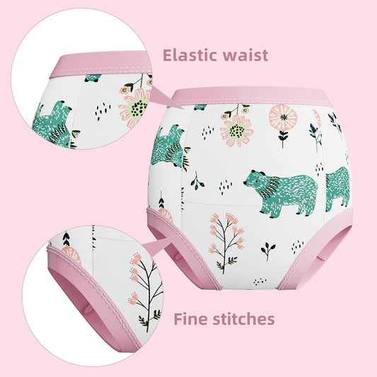 8 Pack Potty Training Underwear,Toddler Absorbent Training Pants,Toddlers Pee Training Diaper Underwear 2T-3T